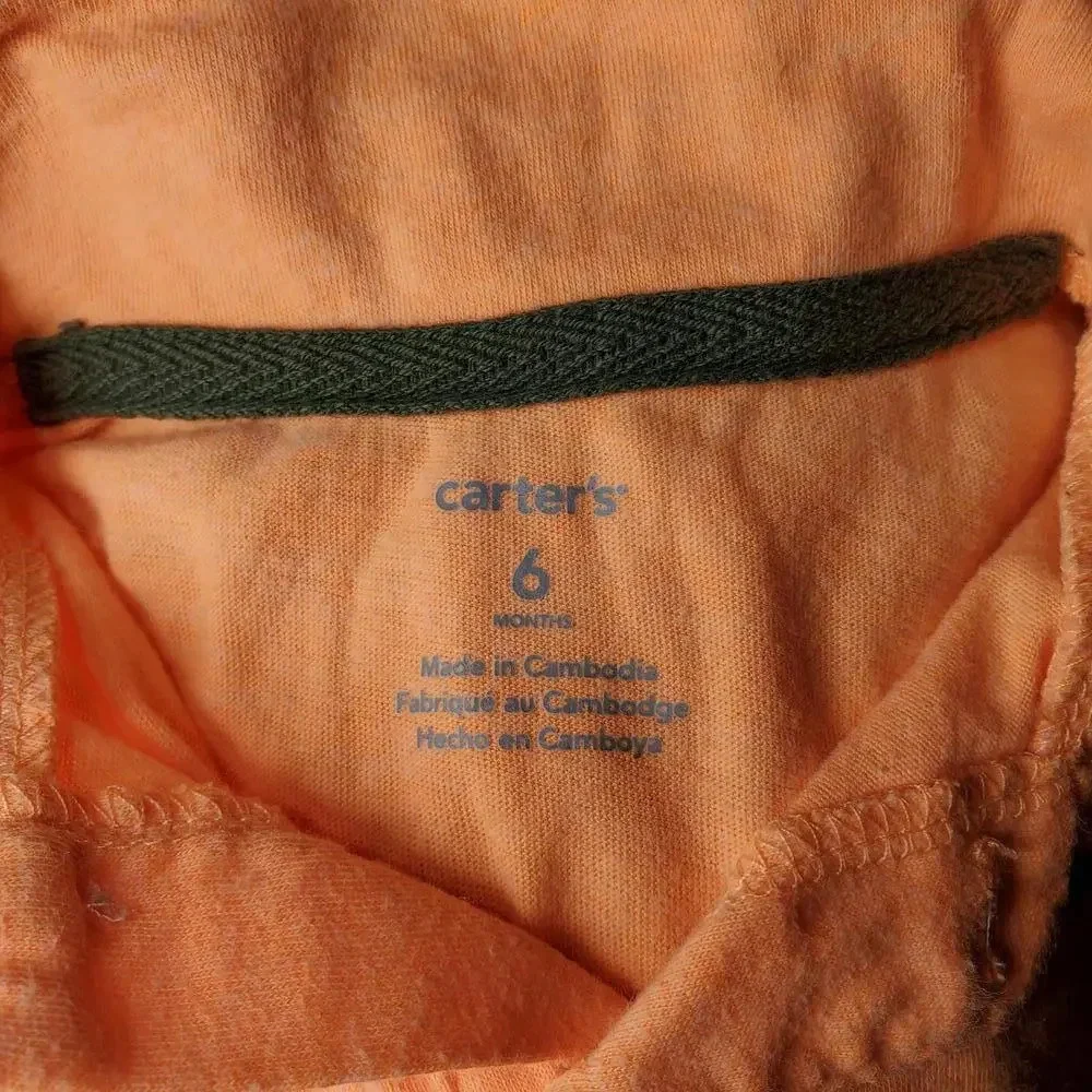 Carter's 6m Baby Boy Polo Short Sleeve Top Bundle Teal Orange NWOT
